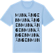 Blue Soul t-shirt med Munkängen ordlek t-shirt