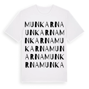 Munkarna ordlek t-shirt – ekologisk bomull t-shirt från Pinshirt