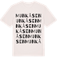 Vintage White t-shirt med Munkåsen ordlek t-shirt