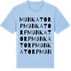 Blue Soul t-shirt med Munkatorp ordlek t-shirt