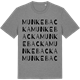 Mid Heather Gray t-shirt med Munkebacka ordlek t-shirt