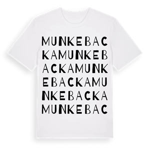 Munkebacka ordlek t-shirt – ekologisk bomull t-shirt från Pinshirt