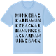 Blue Soul t-shirt med Munkebackarna ordlek t-shirt