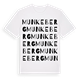White t-shirt med Munkeberg ordlek t-shirt