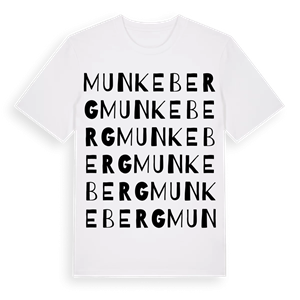 Munkeberg ordlek t-shirt – ekologisk bomull t-shirt från Pinshirt