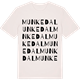 Vintage White t-shirt med Munkedal ordlek t-shirt