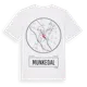 White t-shirt med Munkedal t-shirt