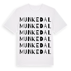 Munkedal ordlek t-shirt – ekologisk bomull t-shirt från Pinshirt