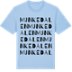 Blue Soul t-shirt med Munkedalen ordlek t-shirt