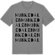 Mid Heather Gray t-shirt med Munkedalen ordlek t-shirt