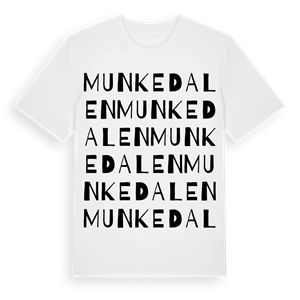 Munkedalen ordlek t-shirt – ekologisk bomull t-shirt från PinShirt