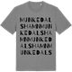 Mid Heather Gray t-shirt med Munkedals hamn ordlek t-shirt