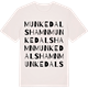 Vintage White t-shirt med Munkedals hamn ordlek t-shirt