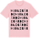 Pink Cotton t-shirt med Munkegärde ordlek t-shirt