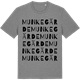 Mid Heather Gray t-shirt med Munkegärde ordlek t-shirt