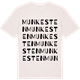 Vintage White t-shirt med Munkesten ordlek t-shirt