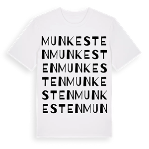 Munkesten ordlek t-shirt – ekologisk bomull t-shirt från Pinshirt