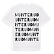 White t-shirt med Munterud ordlek t-shirt
