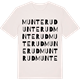 Vintage White t-shirt med Munterud ordlek t-shirt