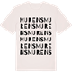 Vintage White t-shirt med Murens ordlek t-shirt