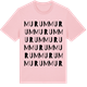 Pink Cotton t-shirt med Murum ordlek t-shirt