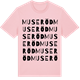Pink Cotton t-shirt med Museröd ordlek t-shirt