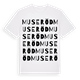 White t-shirt med Museröd ordlek t-shirt