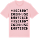 Pink Cotton t-shirt med Muserödtegen ordlek t-shirt