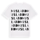 Musland ordlek t-shirt