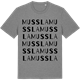 Mid Heather Gray t-shirt med Mussla ordlek t-shirt