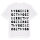 Myggeberget ordlek t-shirt