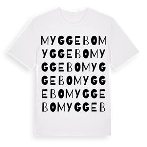 Myggebo ordlek t-shirt – ekologisk bomull t-shirt från Pinshirt