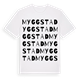 Myggstad ordlek t-shirt