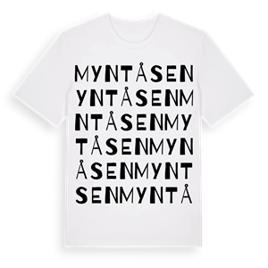 Myntåsen ordlek t-shirt – ekologisk bomull t-shirt från Pinshirt