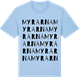 Blue Soul t-shirt med Myrarna ordlek t-shirt