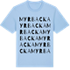 Blue Soul t-shirt med Myrbacka ordlek t-shirt