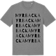 Mid Heather Gray t-shirt med Myrbacka ordlek t-shirt