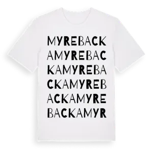 Myrebacka ordlek t-shirt – ekologisk bomull t-shirt från Pinshirt