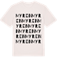 Vintage White t-shirt med Myren ordlek t-shirt