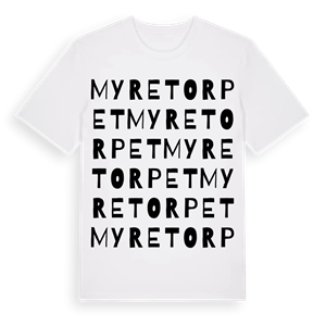 Myretorpet ordlek t-shirt – ekologisk bomull t-shirt från Pinshirt