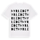 Myrledet ordlek t-shirt
