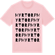 Pink Cotton t-shirt med Myrtorp ordlek t-shirt