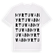 White t-shirt med Myrtuvan ordlek t-shirt