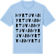 Blue Soul t-shirt med Myrtuvan ordlek t-shirt