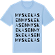 Blue Soul t-shirt med Myskekasen ordlek t-shirt