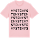 Pink Cotton t-shirt med Myste ordlek t-shirt