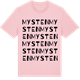 Pink Cotton t-shirt med Mysten ordlek t-shirt