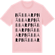 Pink Cotton t-shirt med Näbbarp ordlek t-shirt
