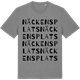 Mid Heather Gray t-shirt med Näckens Plats ordlek t-shirt