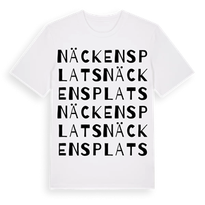 Näckens Plats ordlek t-shirt – ekologisk bomull t-shirt från Pinshirt